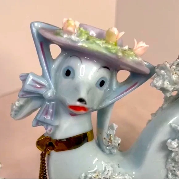 Rare MCM Spaghetti Poodle Figurines Attributed to Lefton 1950s Japan - Picture 7 of 12